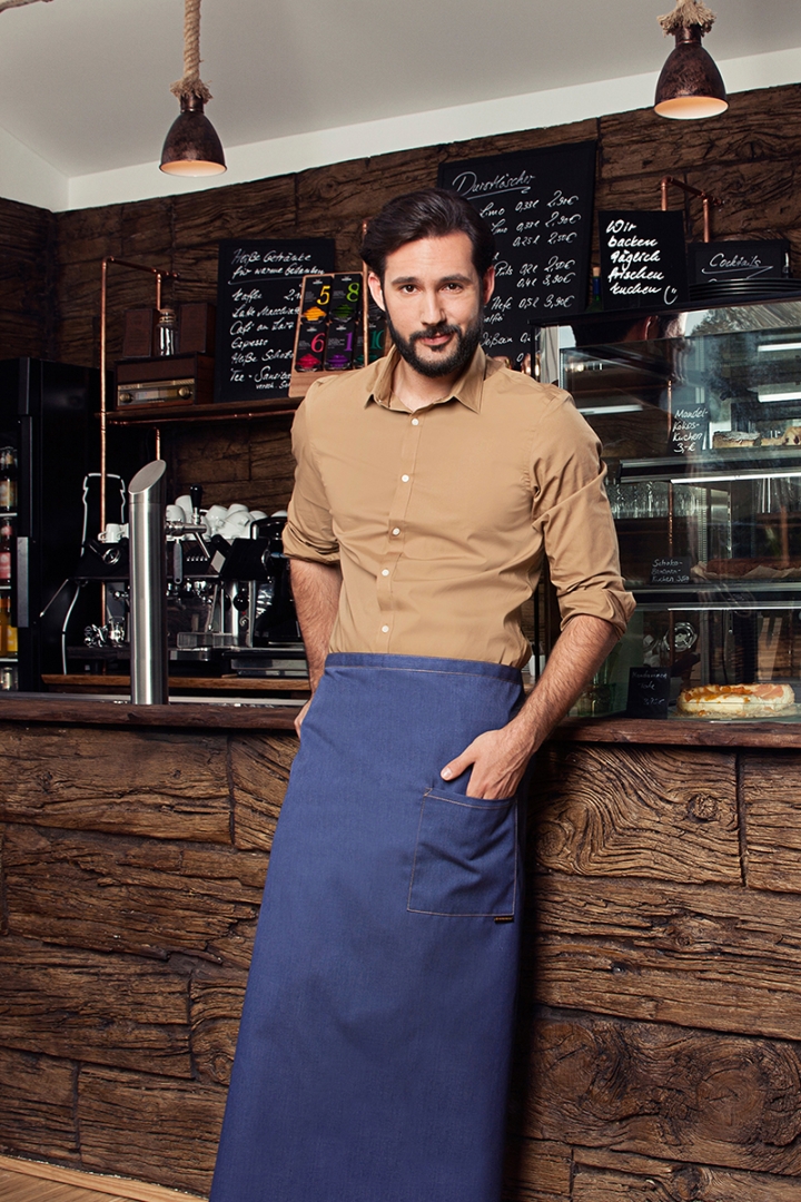 Bistro Apron Jeans-Style with Pocket