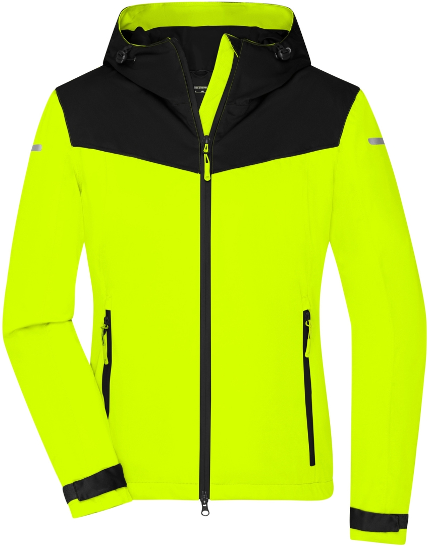 Ladies' Allweather Jacket - Bright yellow/black