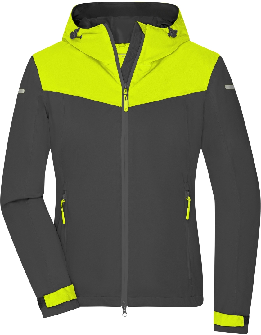Ladies' Allweather Jacket - Carbon/bright yellow/carbon