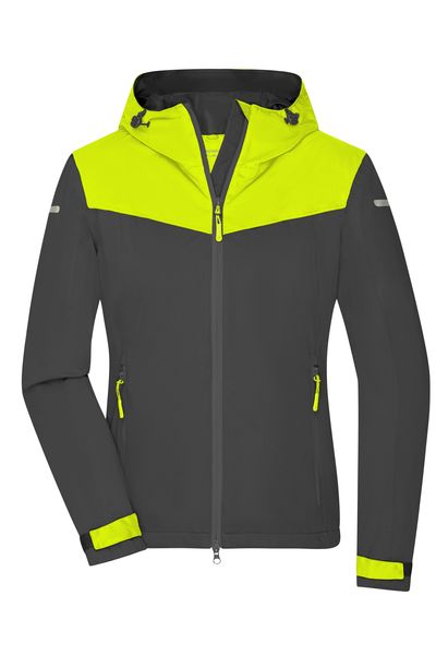 Ladies Allweather Jacket - Carbon/bright-yellow/carbon