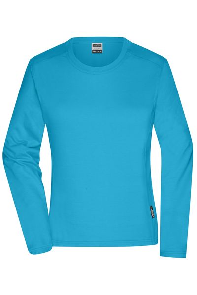 Ladies Workwear-Longsleeve-T - Turquoise