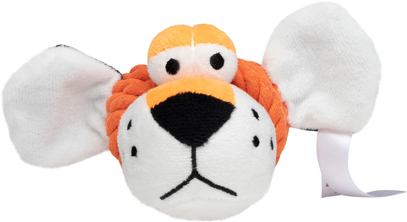 Dog toy knotted animal tiger